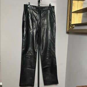 Verducci VINTAGE Black Leather Pants Size 30